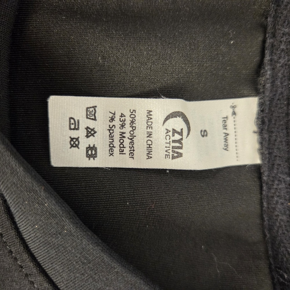 Zyia Active Womens Crewneck Sweatshirt Sz Small Embroidered Logo - Picture 3 of 4